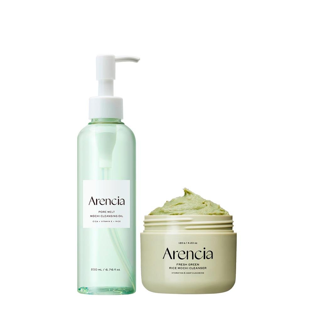Kit Arencia Pore Melt Mochi + Rice Mochi Green 120g