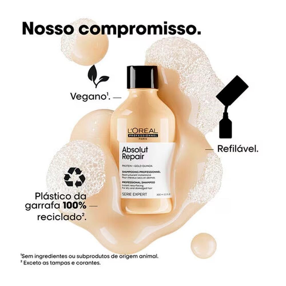 L'Oréal Professionnel Serie Expert Absolut Repair Shampoo 500ml - Refil 500ml 8