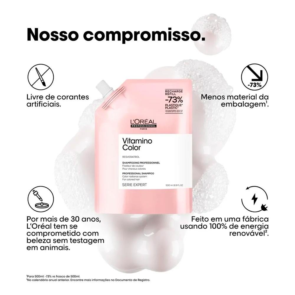 L'Oréal Serie Expert Vitamino Color Shampoo 500ml Refil 500ml 4