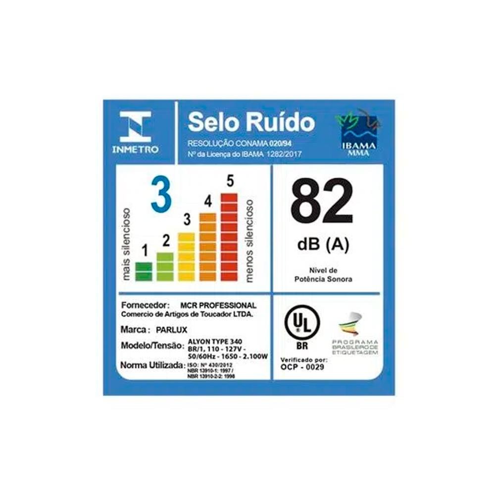 Parlux Alyon Secador De Cabelo Bronze 127V Bege 4