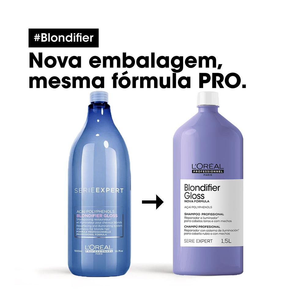 L'Oréal Professionnel Serie Expert Blondifier Gloss Shampoo 1500ml 1,5L 3