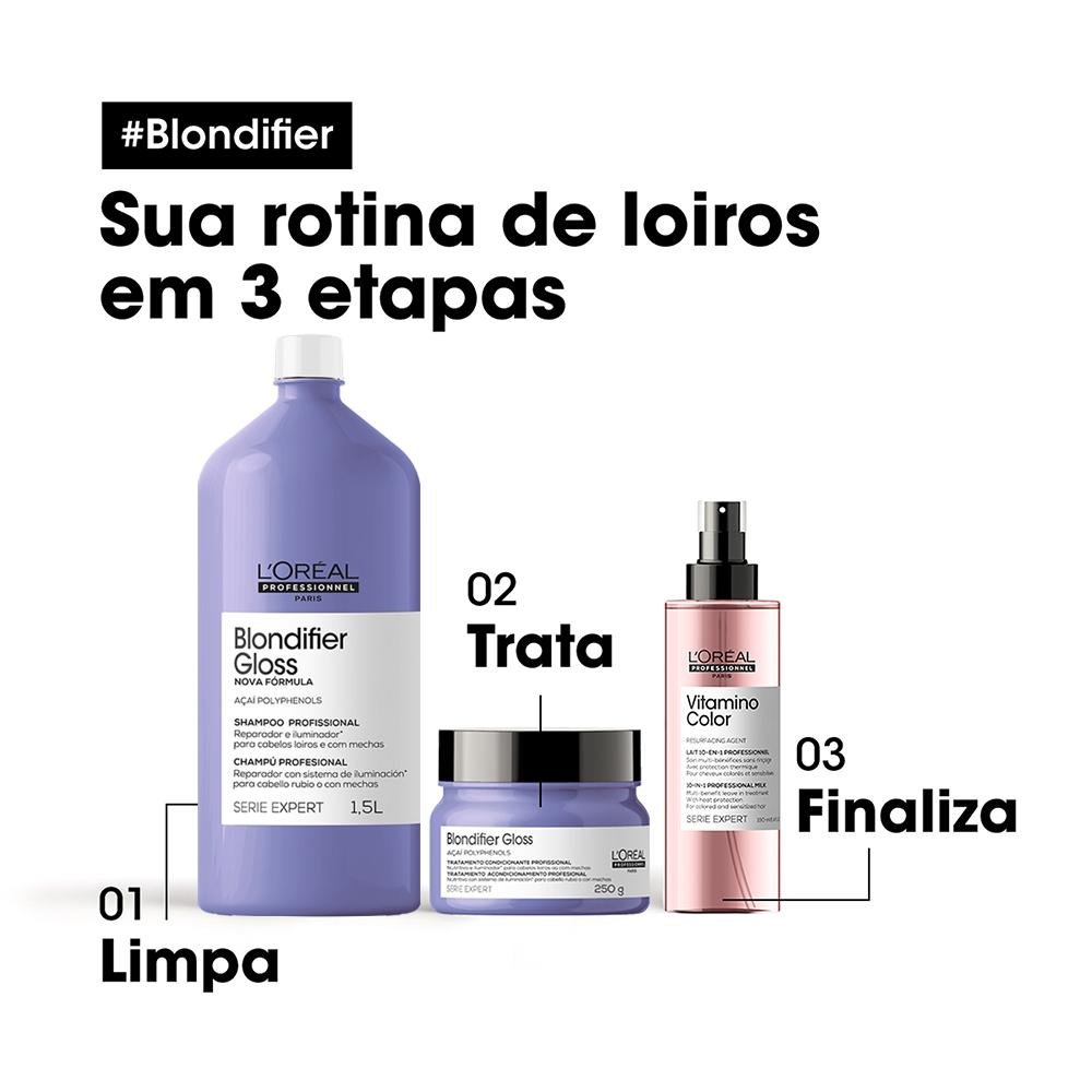 L'Oréal Professionnel Serie Expert Blondifier Gloss Shampoo 1500ml 1,5L 4