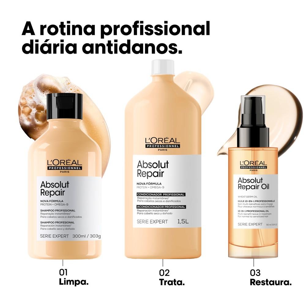 Repare Gold L'Oréal Absolut Repair Gold Quinoa Condicionador 1500ml 1,5L