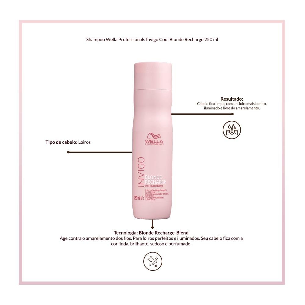 Wella Professionals Invigo Blonde Recharge Cool Blonde Shampoo 250ml 250ml 5