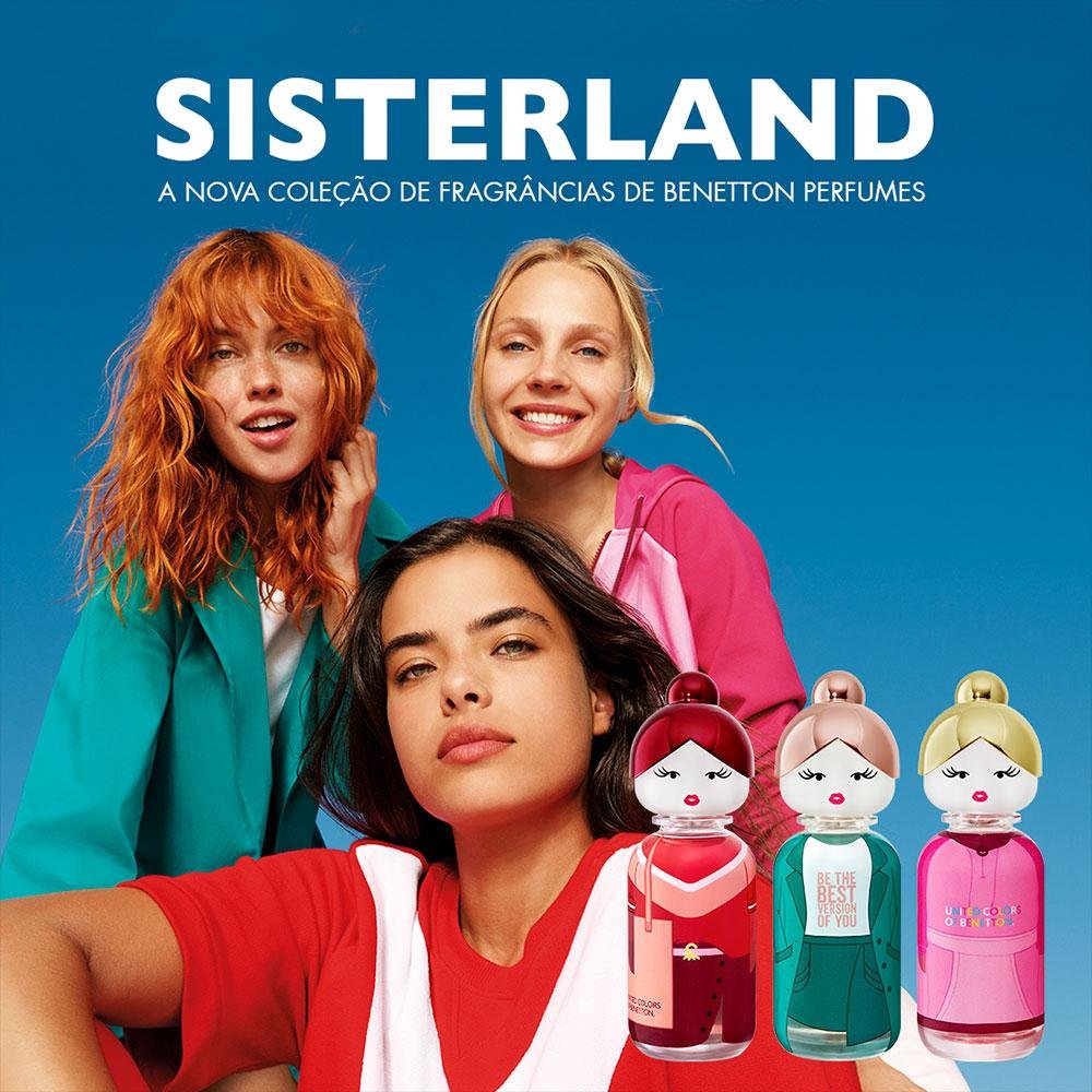 Benetton Sisterland Pink Raspeberry EDT Perfume Feminino 80ml 80ml 8