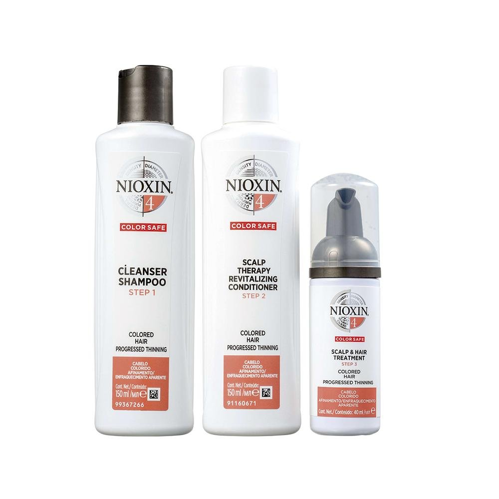 Kit Nioxin System 4 - Shampoo e Condicionador e Tratamento ÚNICO 1