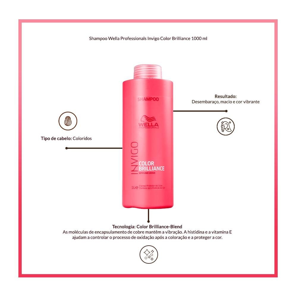 Wella Professionals Invigo Brilliance Shampoo 1000ml 1L 4