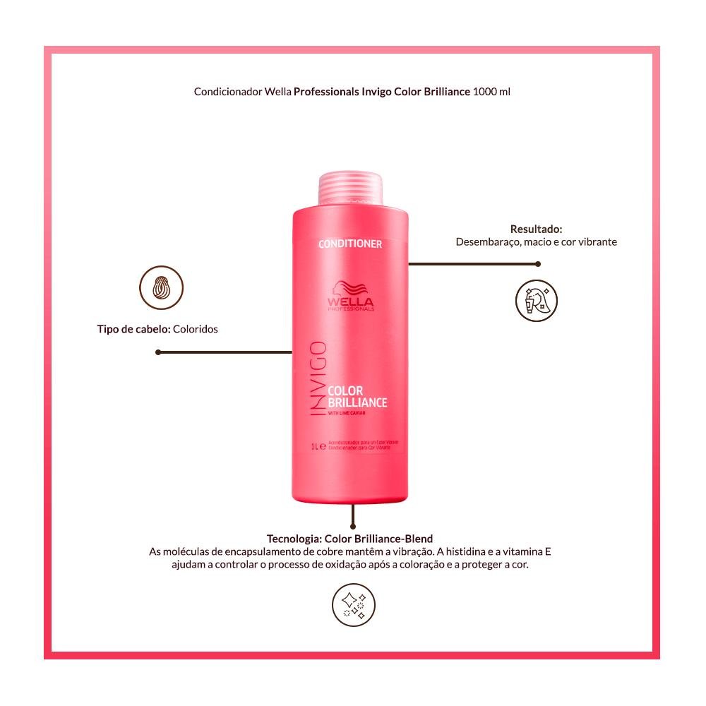 Wella Professionals  Invigo Brilliance Condicionador 1000ml 1L 5