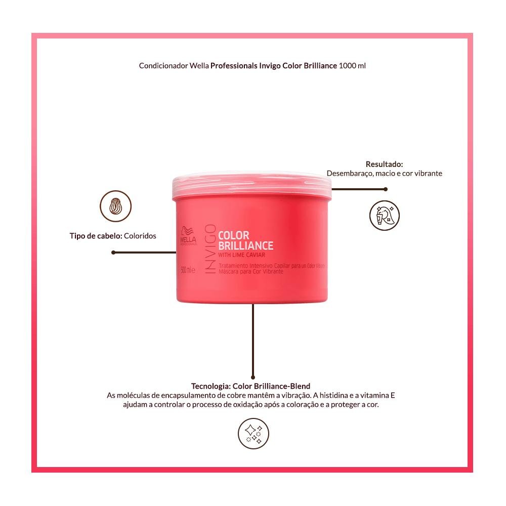Wella Professionals Invigo Color Brilliance Máscara 500ml 500ml 5