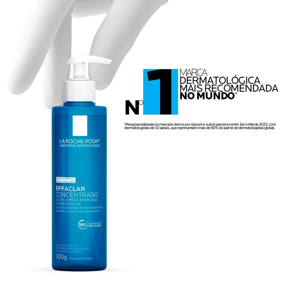 La Roche-Posay Effaclar Concentrado Gel de Limpeza 300g 300g 9