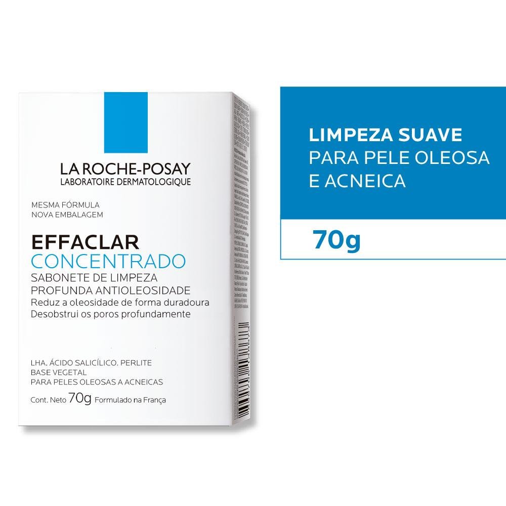 La Roche-Posay Effaclar Concentrado Sabonete Em Barra 70g 70g 4
