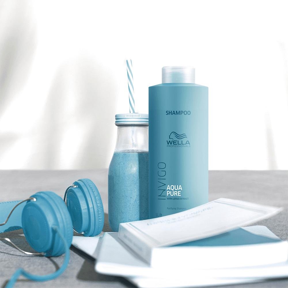 Wella Professionals Invigo Balance Aqua Pure Shampoo 1000ml 1L 3