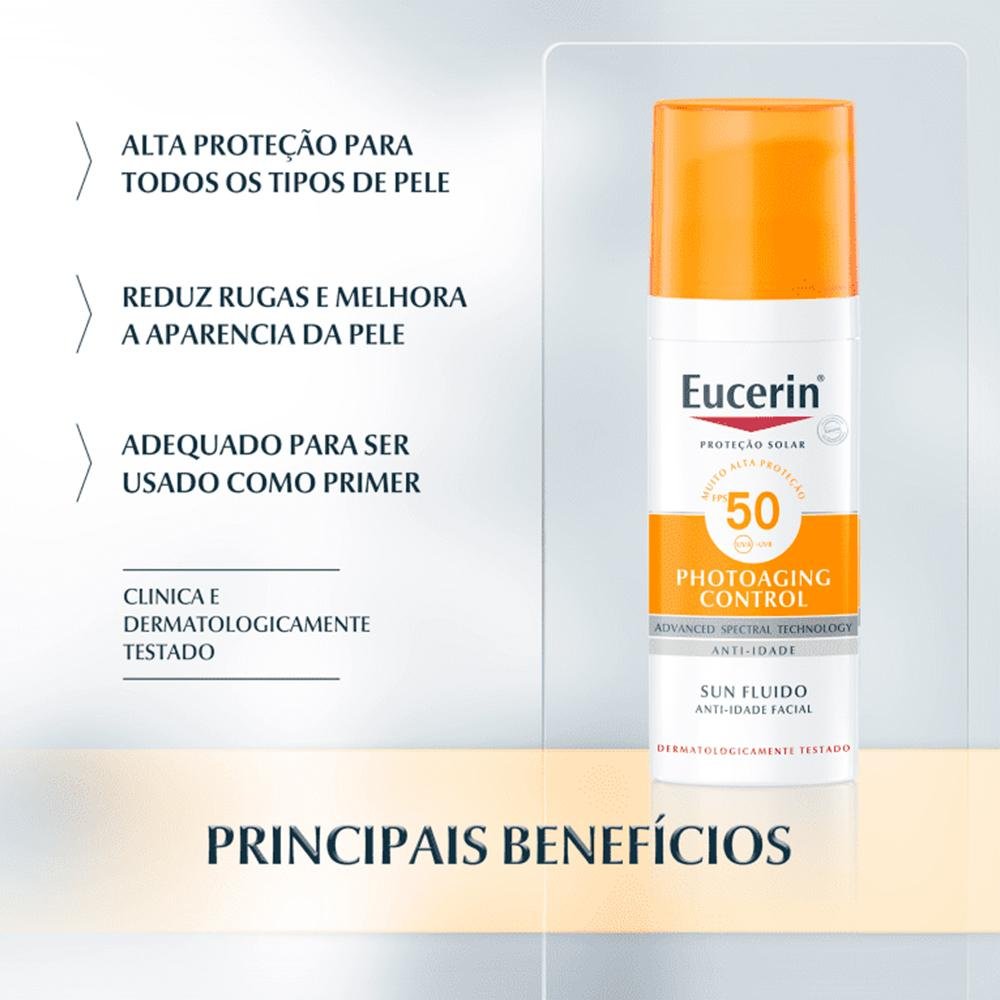 Eucerin Anti-Idade Protetor Solar Facial FPS50 50g 50g 4