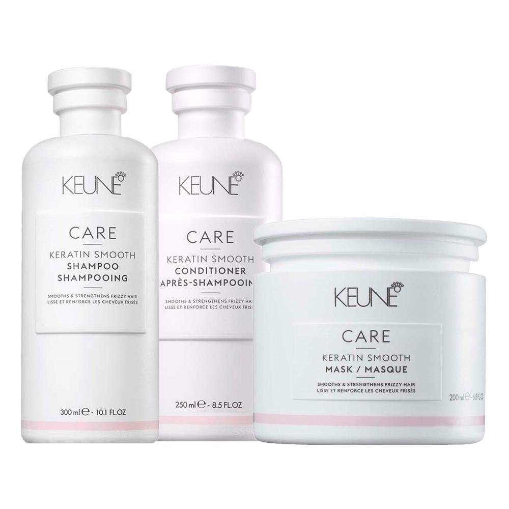 Kit Keune Keratin Smooth - Shampoo e Condicionador e Máscara 200ml ÚNICO 1