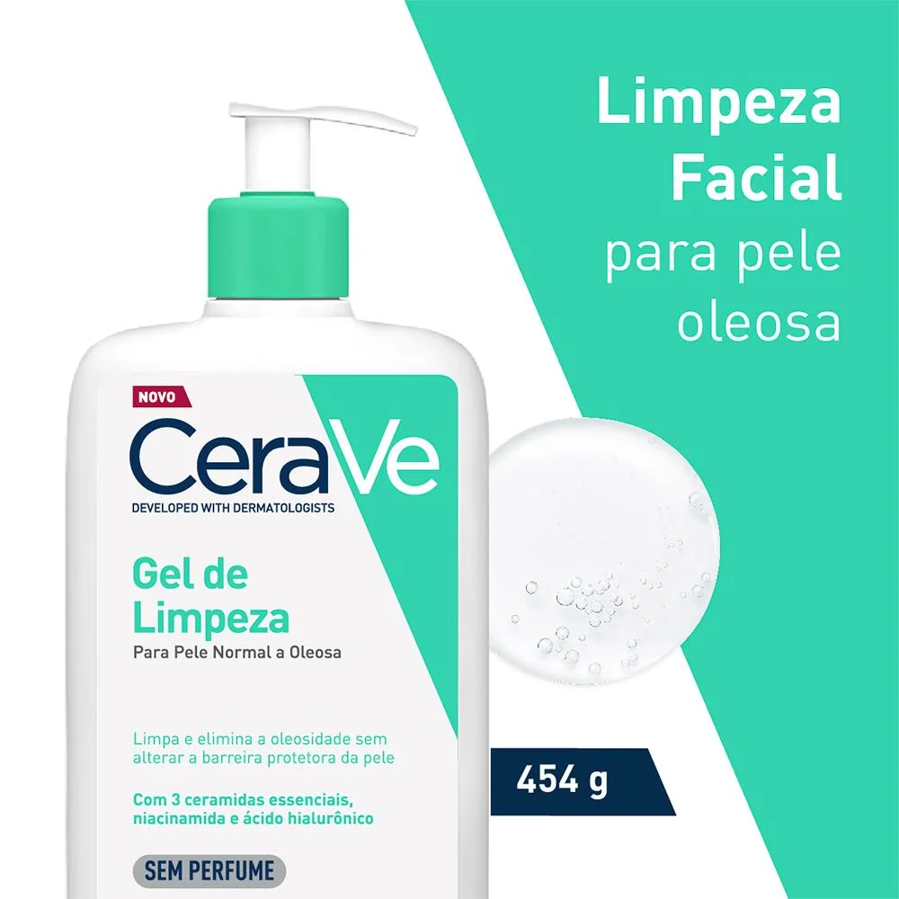 Cerave Limpeza Facial Gel 454g 454g 2