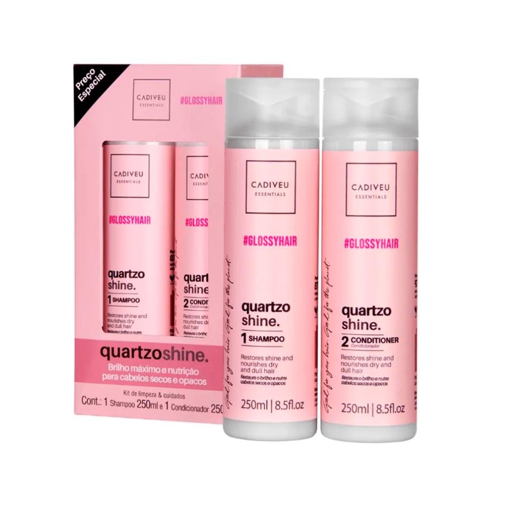 Kit Cadiveu Essentials Quartzo Shine by Boca Rosa - Shampoo e Condicionador Único 2
