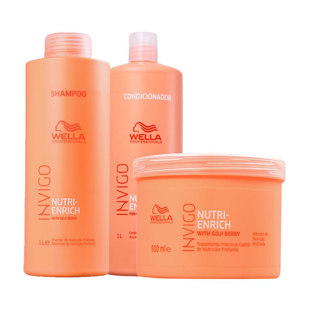 Kit Wella Invigo Enrich Professionals Profissional - Shampoo e Condicionador e Máscara ÚNICO 2