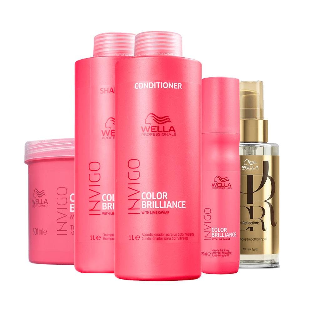 Kit Wella Professionals Invigo Color Brilliance Profissional - 5 Produtos ÚNICO 1