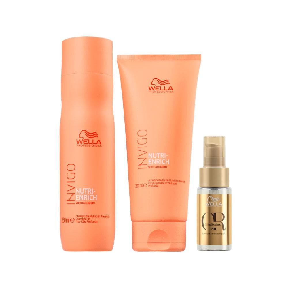 Kit Wella Professionals Invigo Enrich - Shampoo e Condicionador e Óleo ÚNICO 1