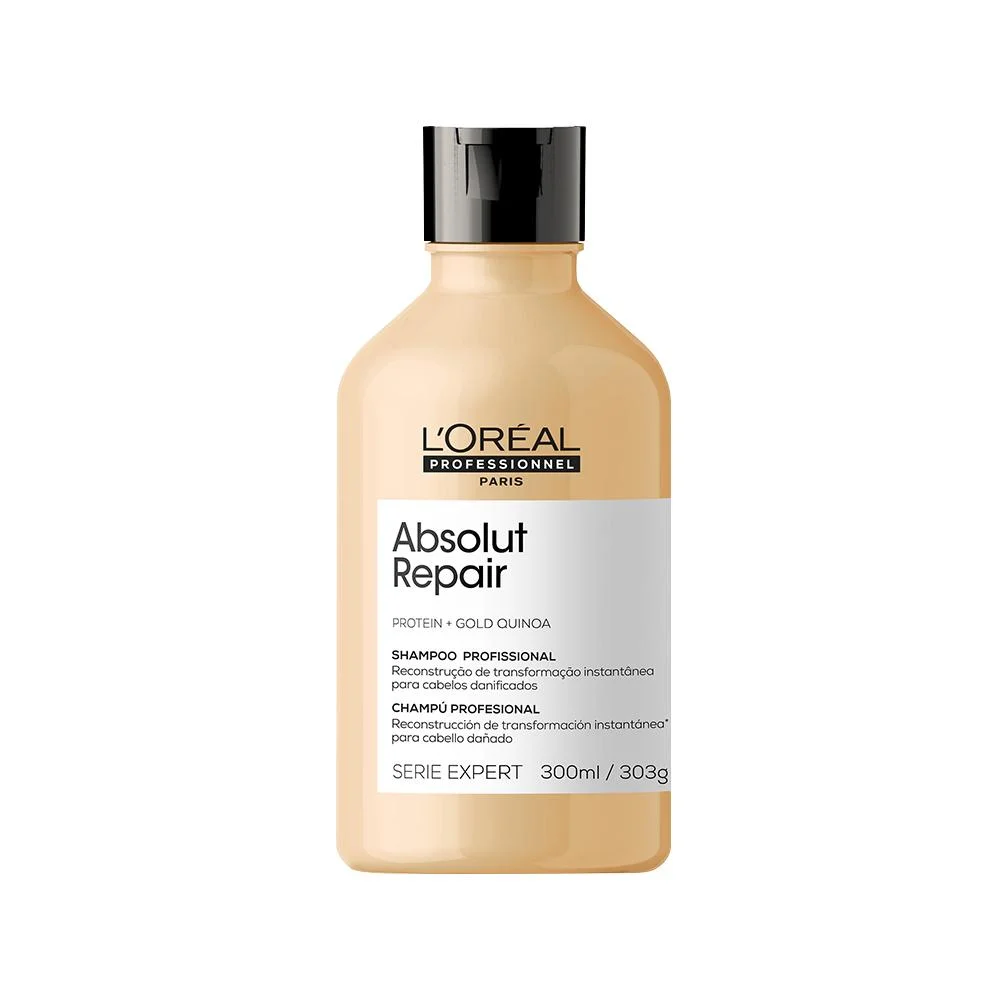 Kit L'Oréal Pro Serie Expert Absolut Repair Gold Quinoa - Shampoo e Condicionador 200ml ÚNICO 2