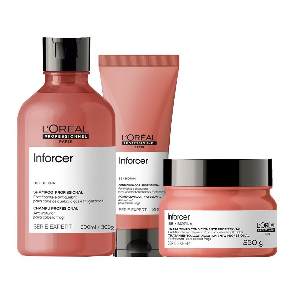 Kit L'Oréal Professionnel Serie Expert Inforcer - Shampoo e Condicionador e Máscara ÚNICO 1