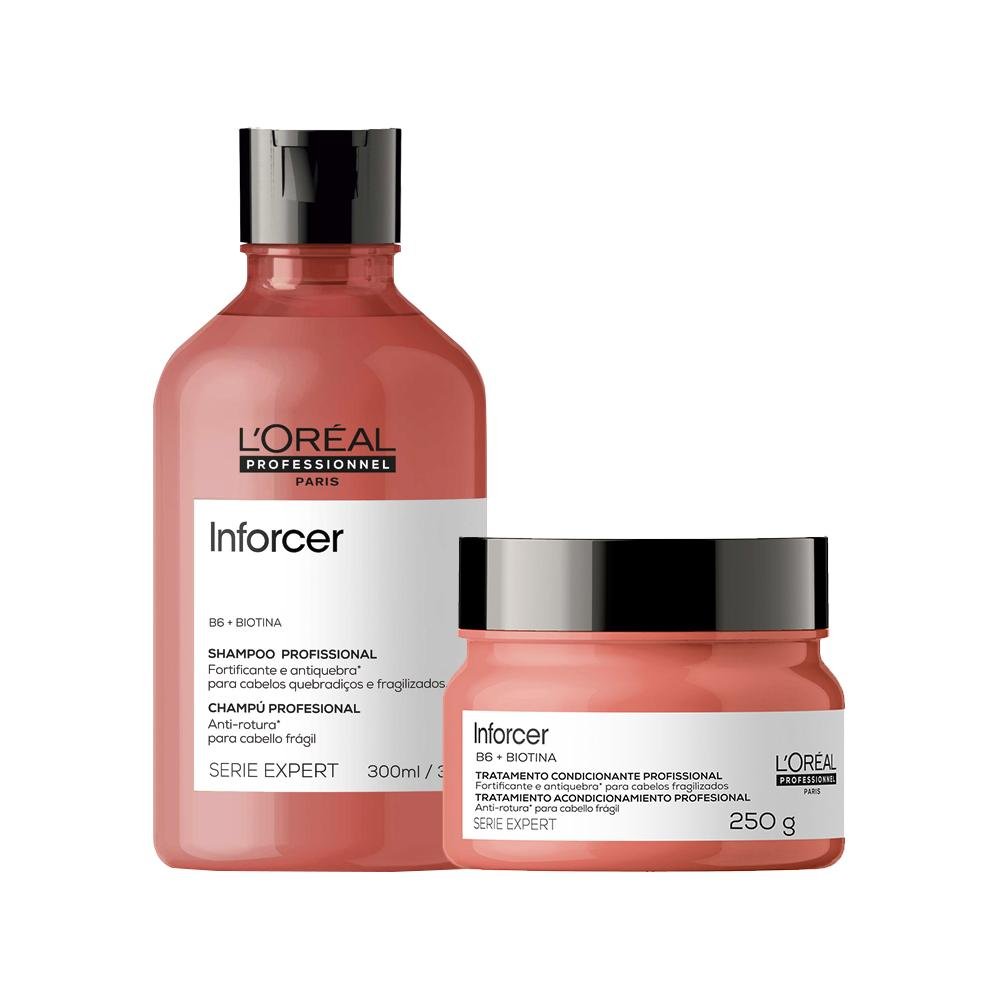 Kit L'Oréal Professionnel Serie Expert Inforcer - Shampoo e Máscara 250g ÚNICO 1