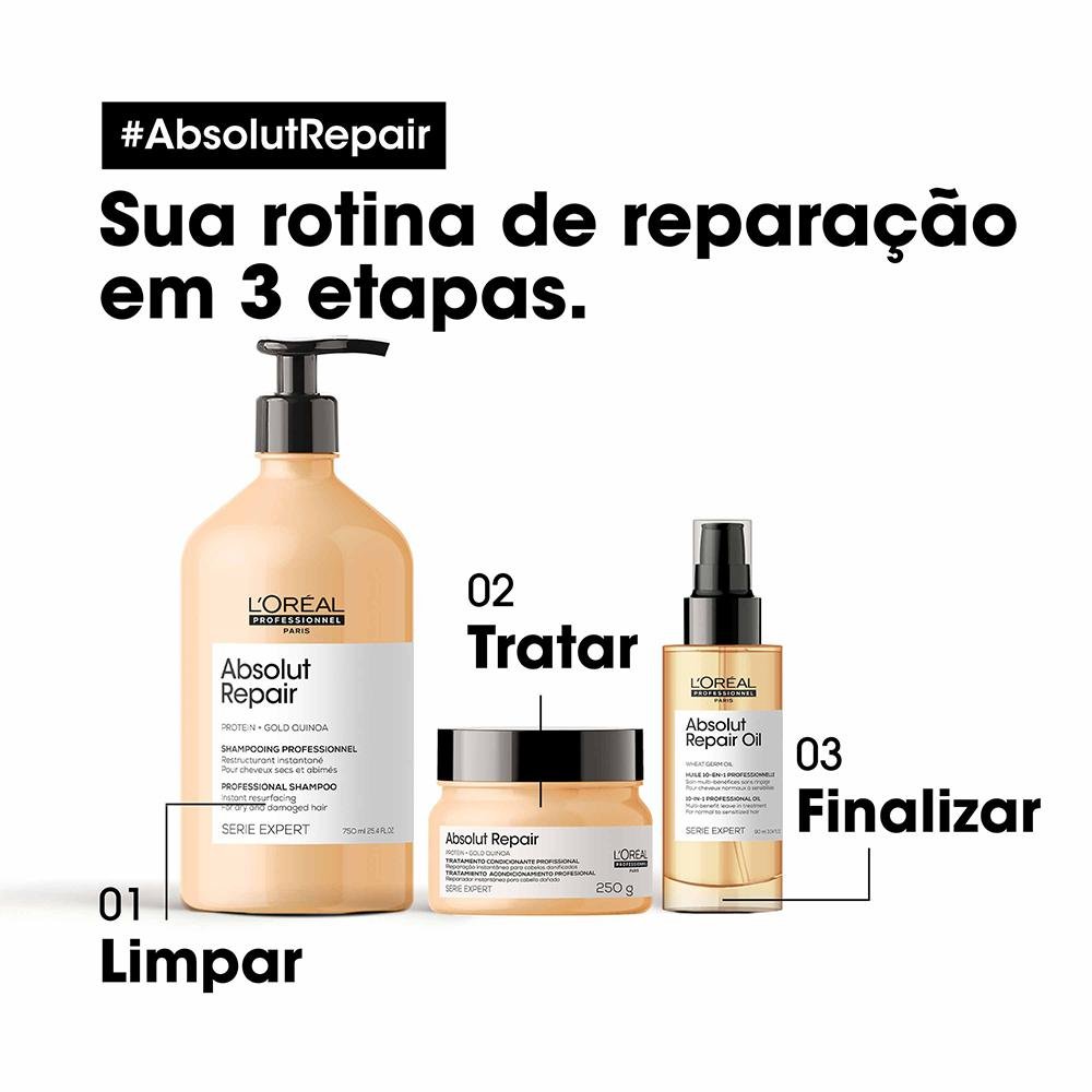 L'Oréal Professionnel Serie Expert Absolut Repair Gold Quinoa Shampoo 750Ml 750ml 4