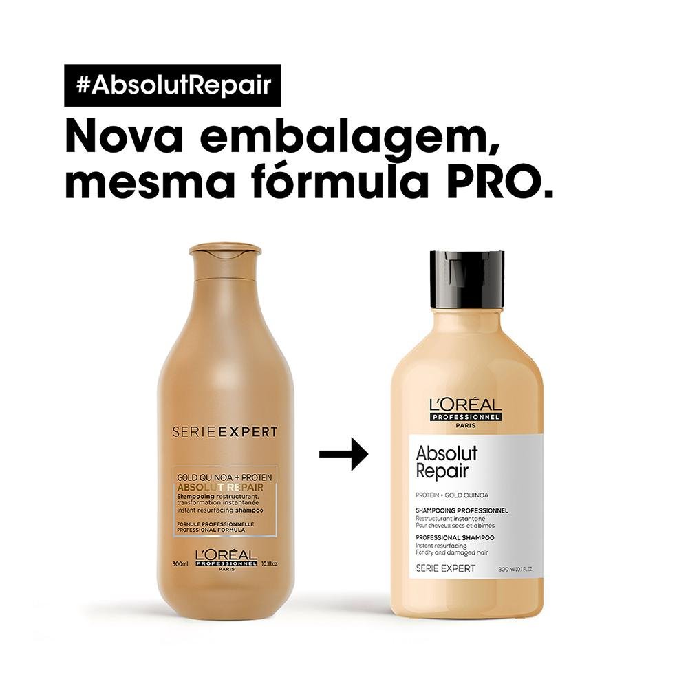 L'Oréal Professionnel Serie Expert Absolut Repair Gold Quinoa Shampoo 300Ml 300ml 4