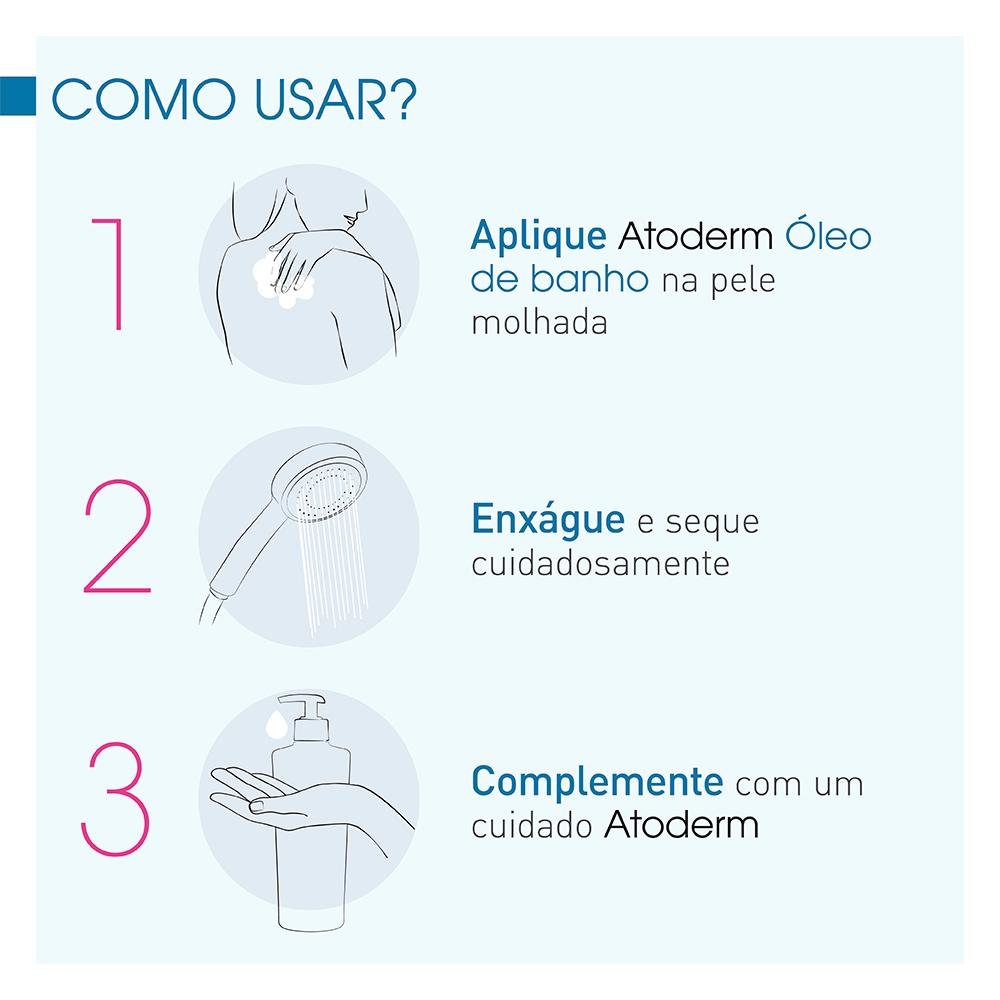 Bioderma Atoderm Óleo de Banho Hidratante Corporal 200ml 200ml 5