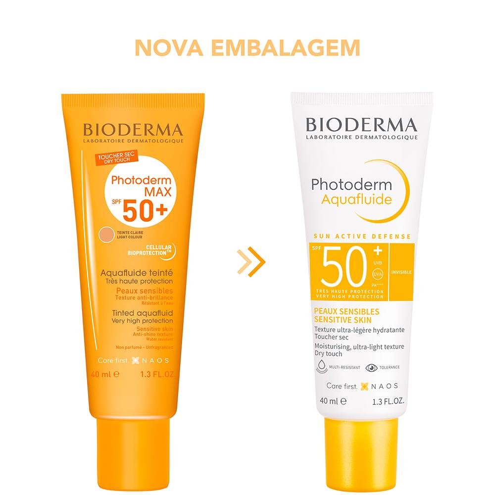 Bioderma Photoderm Aquafluide Protetor Solar Facial Natural FPS50+ 40ml 40ml 3