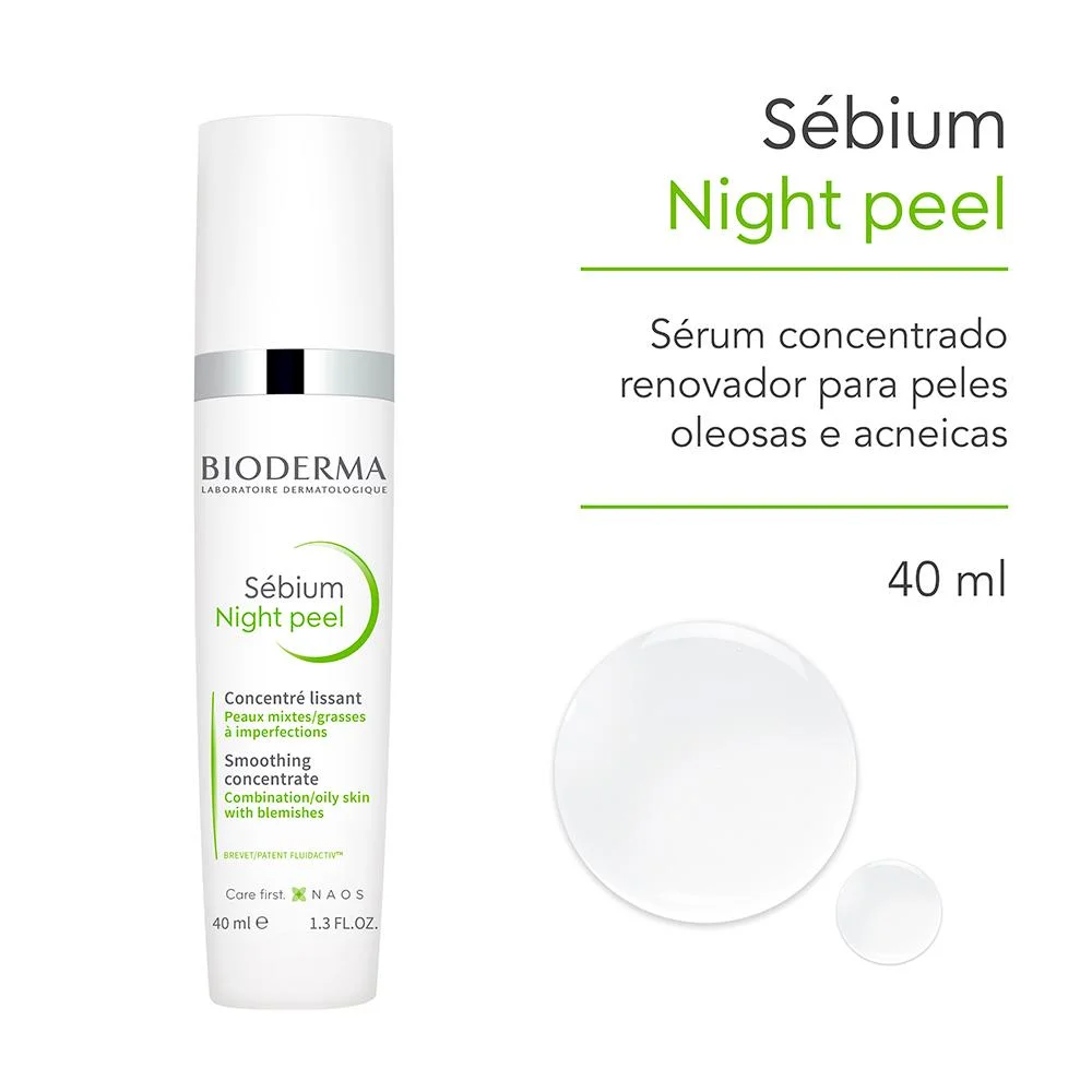 Bioderma Sébium Night Peel Anti-Idade Noturno 40ml 40ml 2