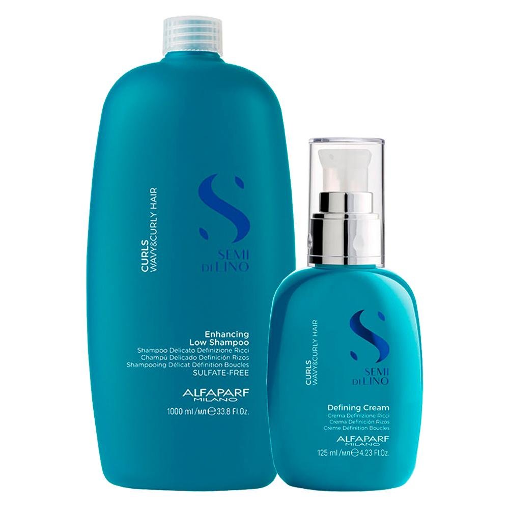 Kit Alfaparf Milano Professional Semi Di Lino Curls Profissional - Shampoo e Creme