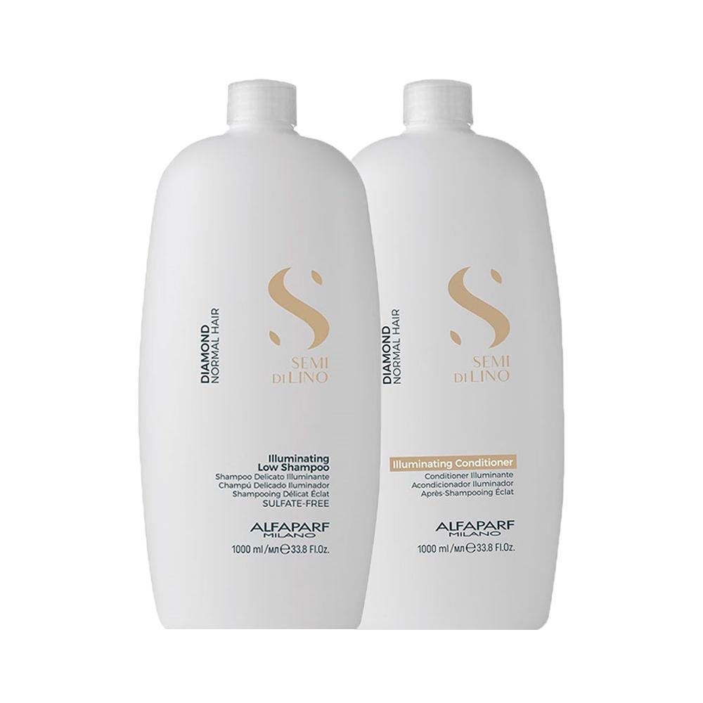 Kit Alfaparf Milano Professional Semi Di Lino Diamond Profissional - Shampoo e Condicionador