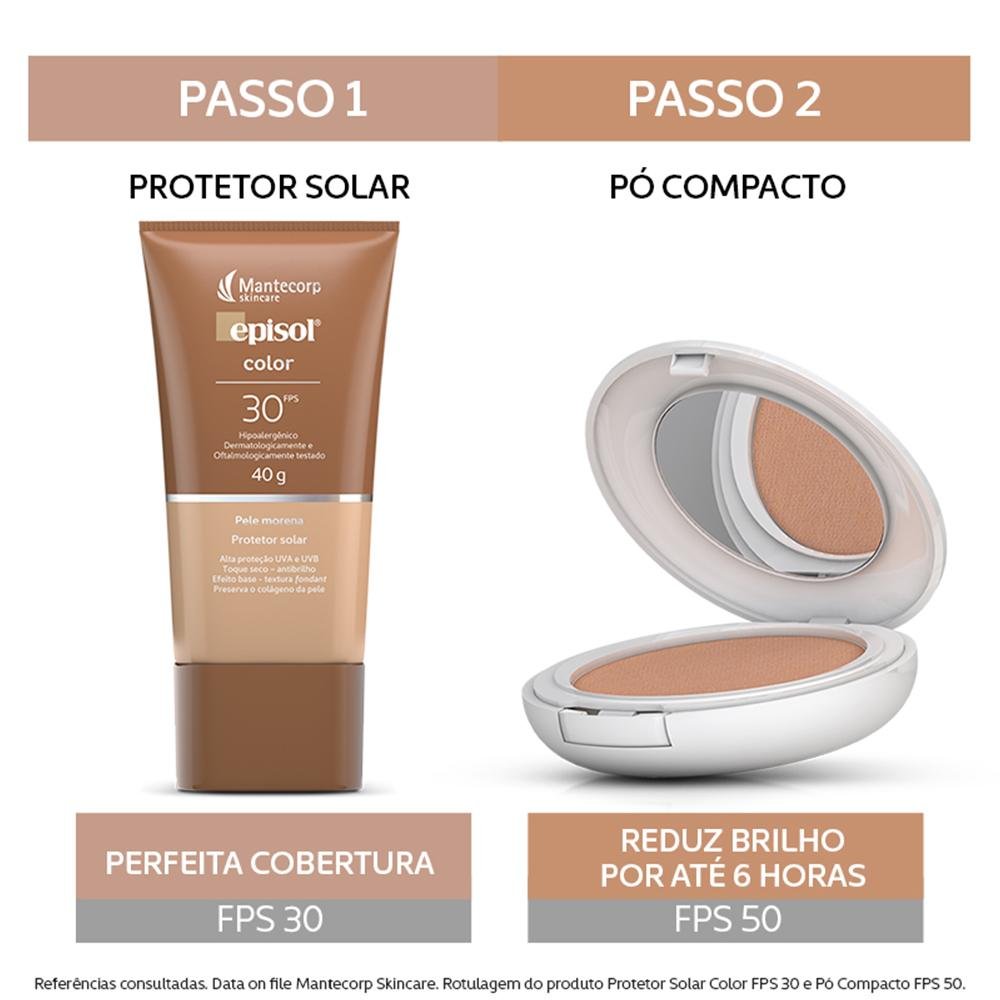 Mantecorp Episol Color Protetor Solar Facial Morena Fps30 40g Morena 4