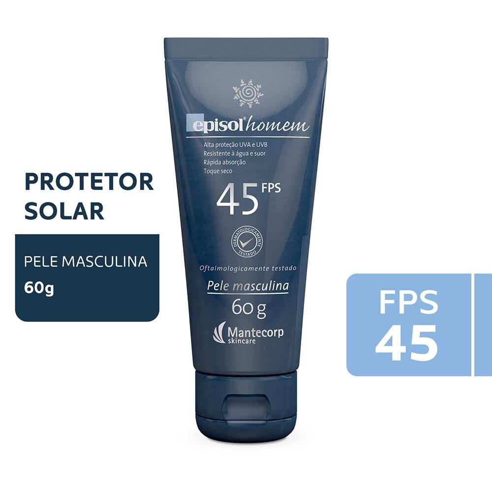Mantecorp Episol Homem Protetor Solar Facial FPS45 60g 60g 2