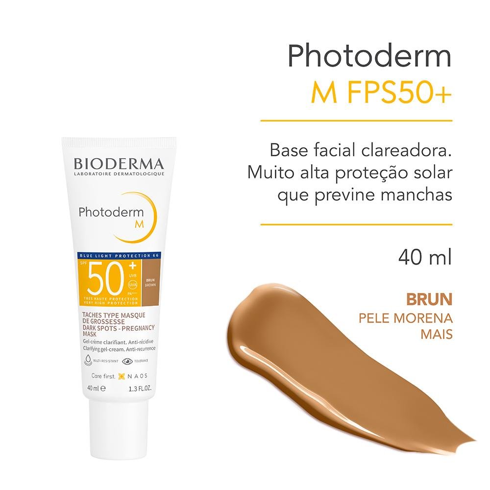 Bioderma Photoderm M Brun Protetor Solar Facial Matte FPS50+ 40ml Brun 2