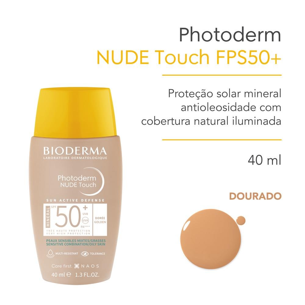 Bioderma Photoderm Prot Solar Facial Fps50+ Dourado 40ml Dourado 3