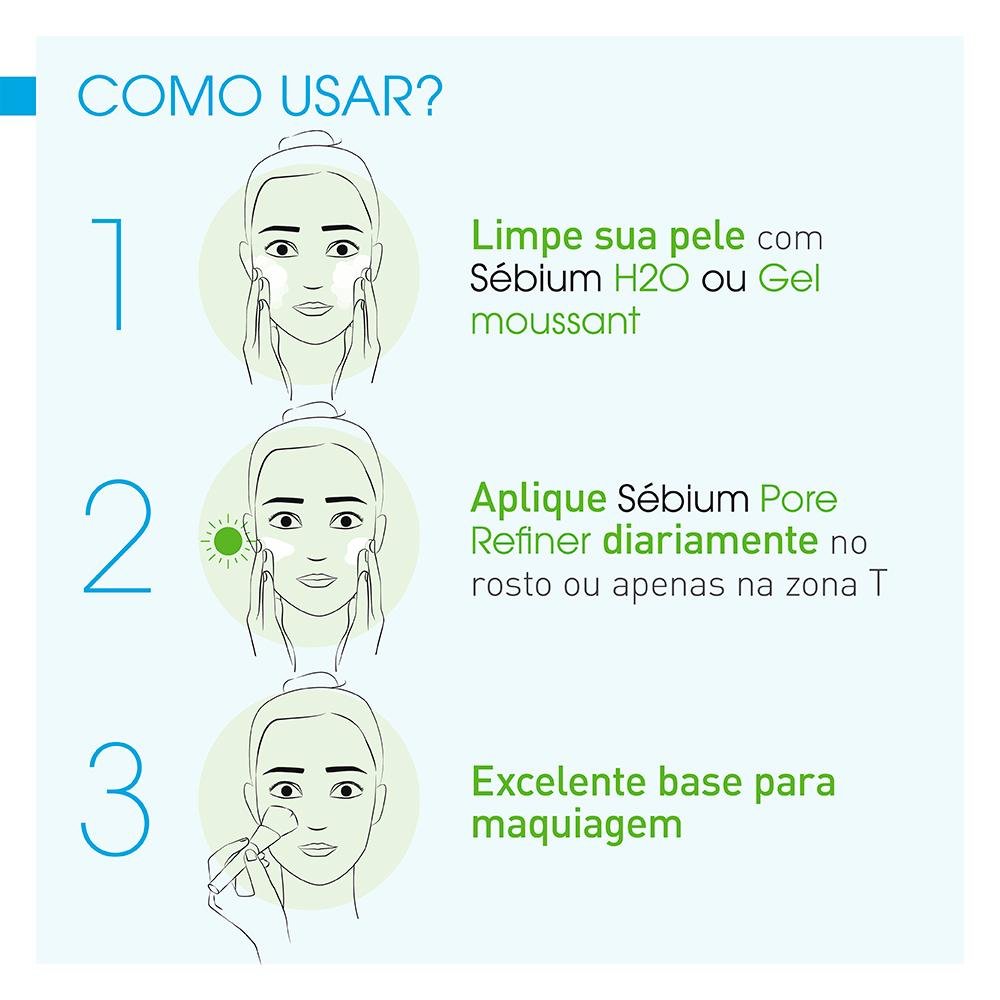 Bioderma Sébium Pore Refiner Sérum Facial Redutor de Poros Ácido Agárico 30ml 30ml 4
