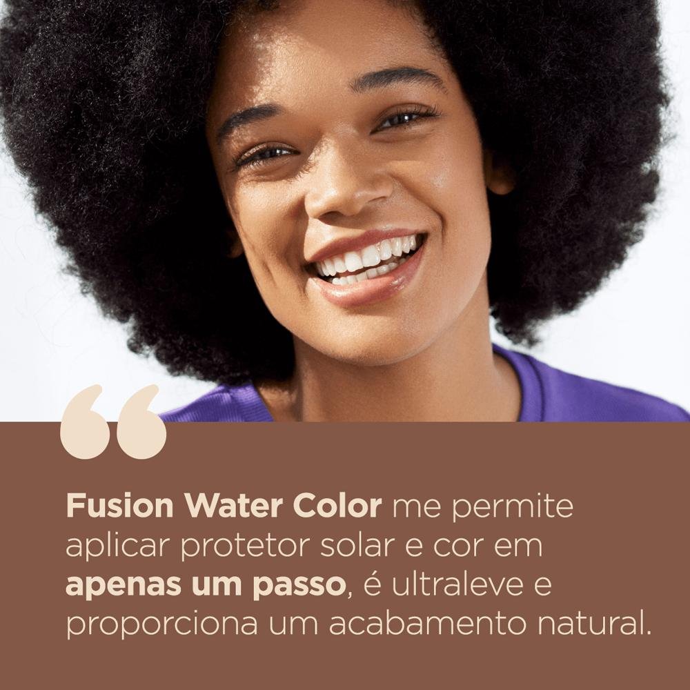 Isdin Fusion Water 5 Stars Color Protetor Solar Facial FPS50 Escura 50ml Pele Escura 10