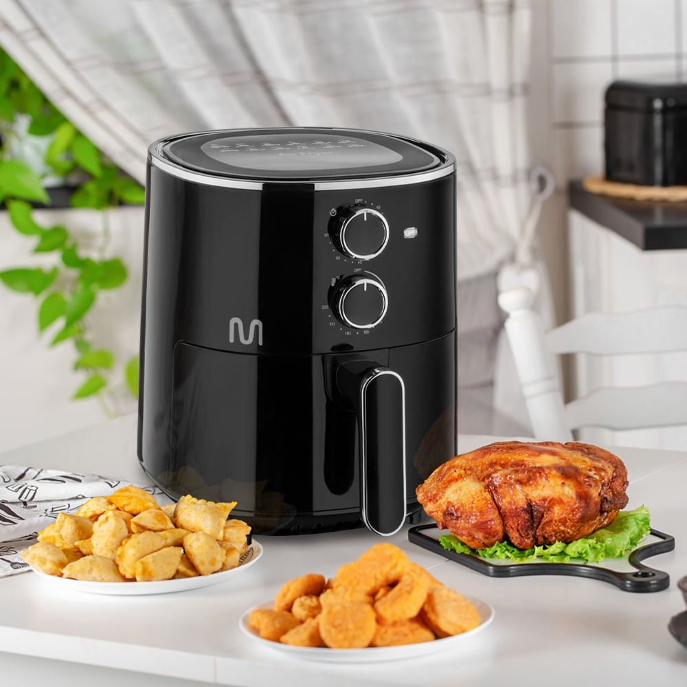 Air Fryer 3,5 L, Com 60 Min. de Timer, Temp. até 200°C, 1.500 W e 220V
