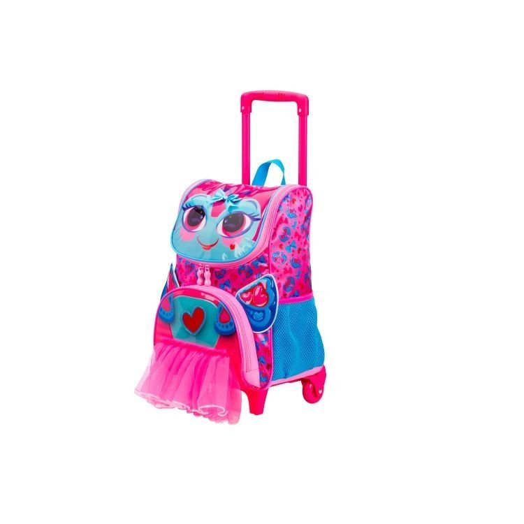 Mochila Sestini Y Lady com Rodas Tamanho M Rosa 2
