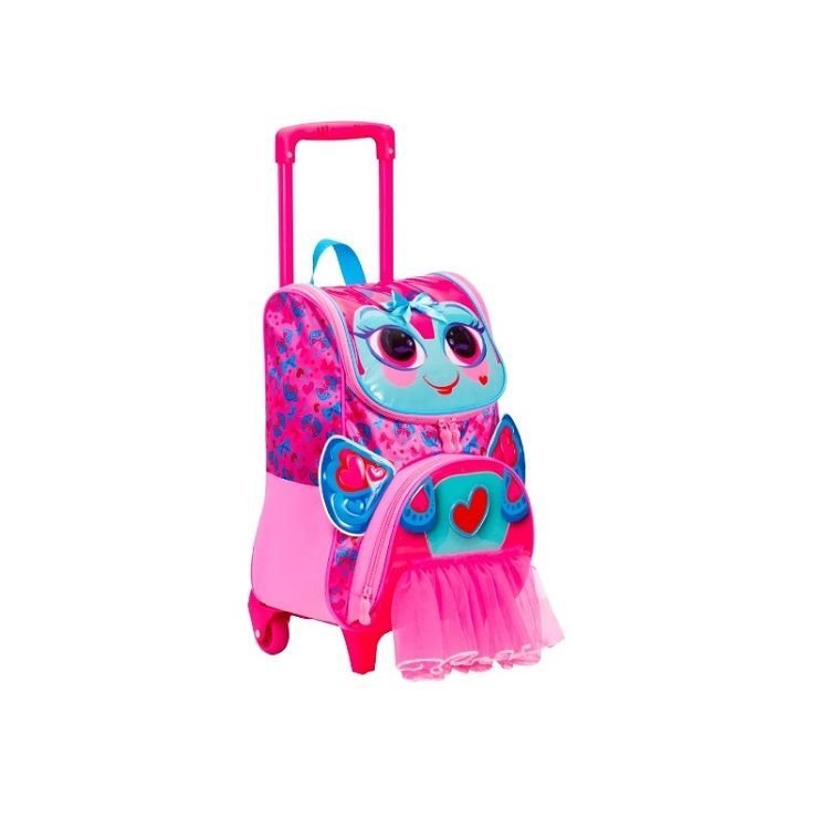 Mochila Sestini Y Lady com Rodas Tamanho M Rosa 3
