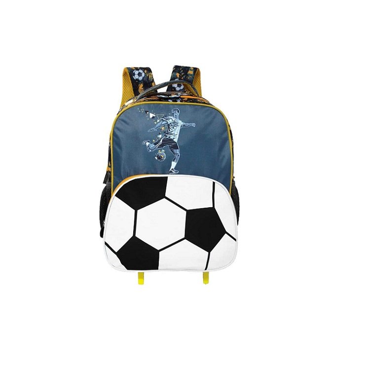 Mochila Futebol com Rodas Amarelo 1