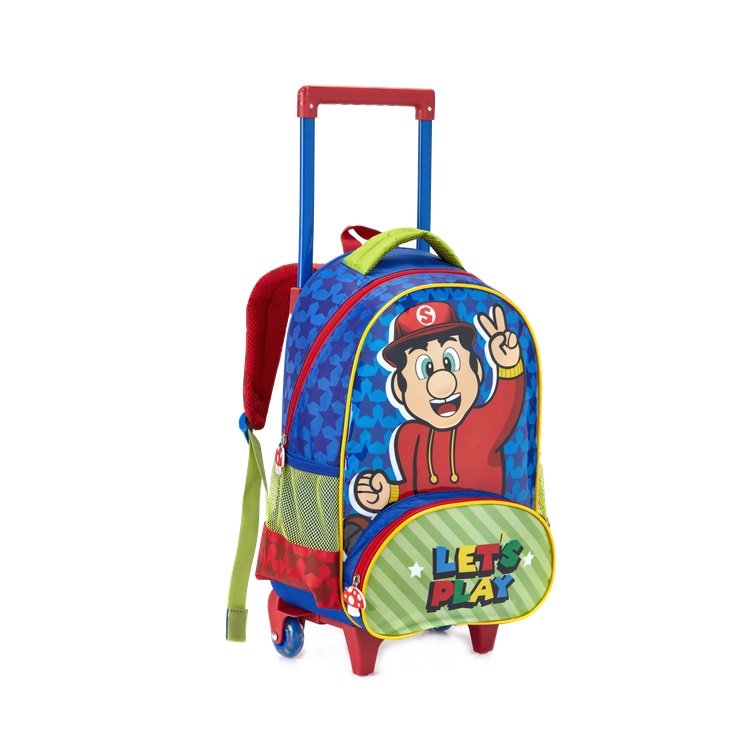 Mochila Let’s Play com Rodas Multicores 1