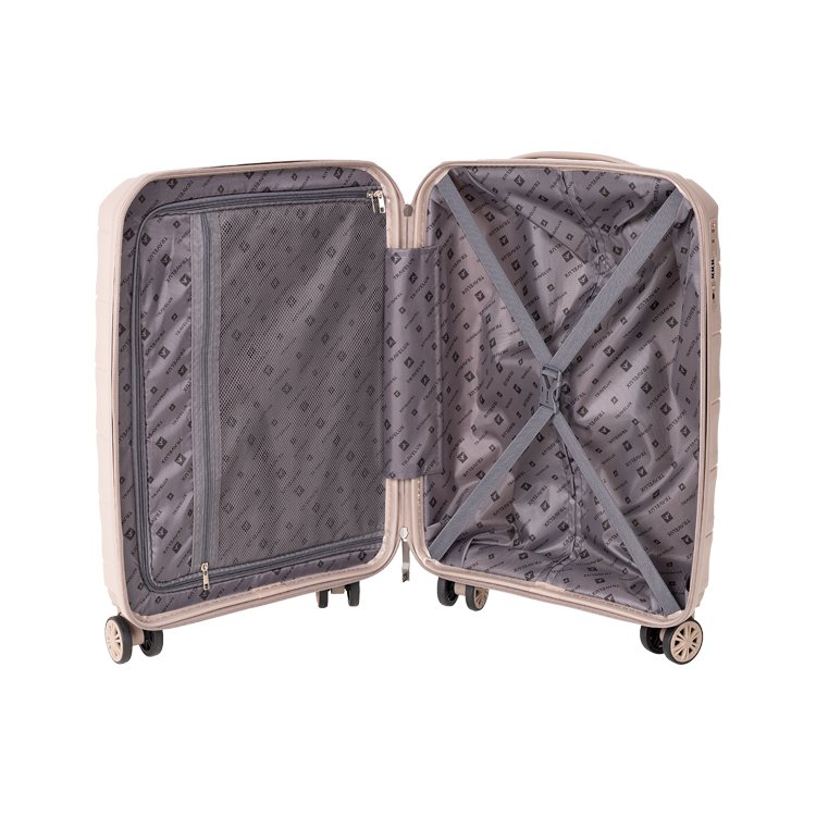 Mala Travelux Basel II Tamanho G – Polipropileno Champanhe Bege 4