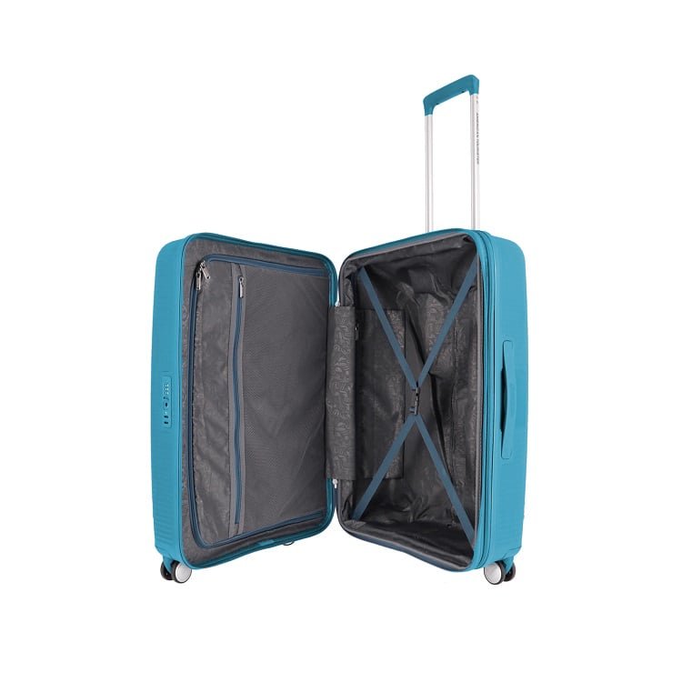 Mala American Tourister Curio EXP Grande 32 kg Azul Turquesa 4