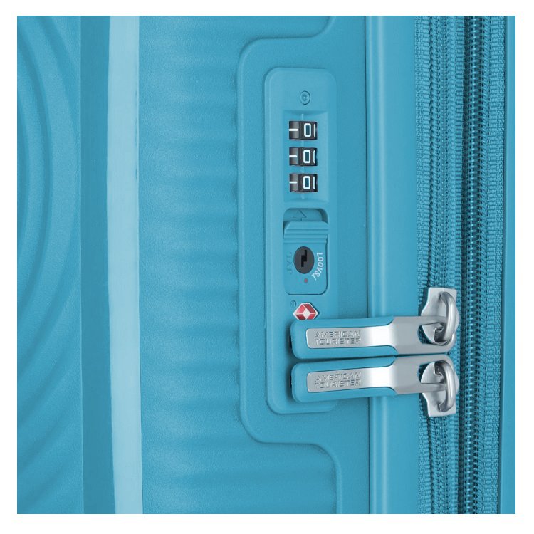 Mala American Tourister Curio EXP Grande 32 kg Azul Turquesa 8