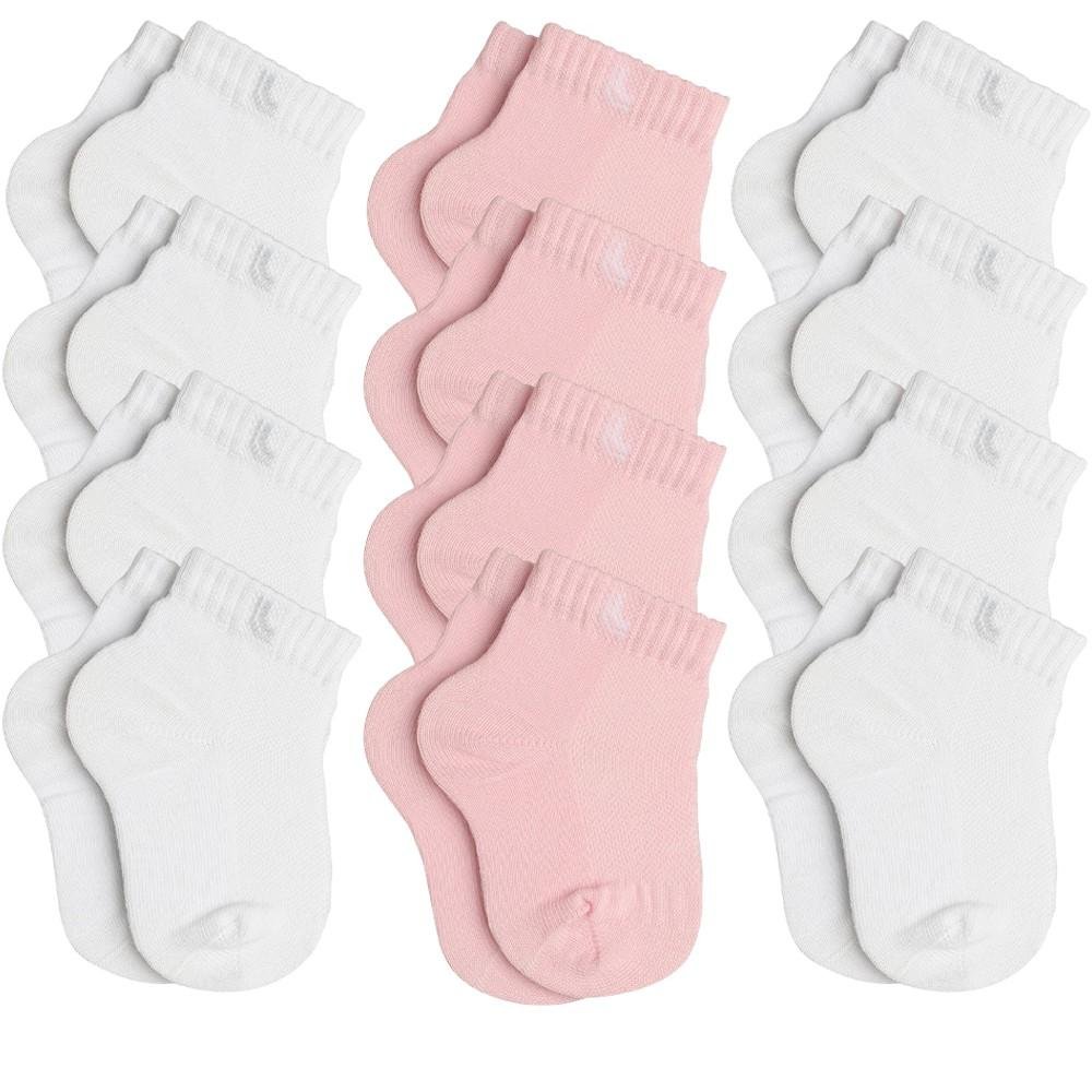 Kit 12 Pares Meias CozyWay - Antiderrapantes - Bebês 1-3 Anos - Cores Variadas