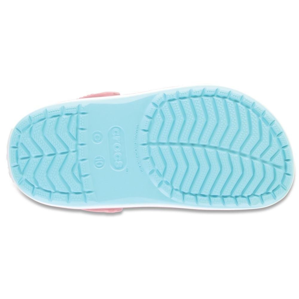 Sandália crocs crocband clog kidst ice blue/white Azul 7