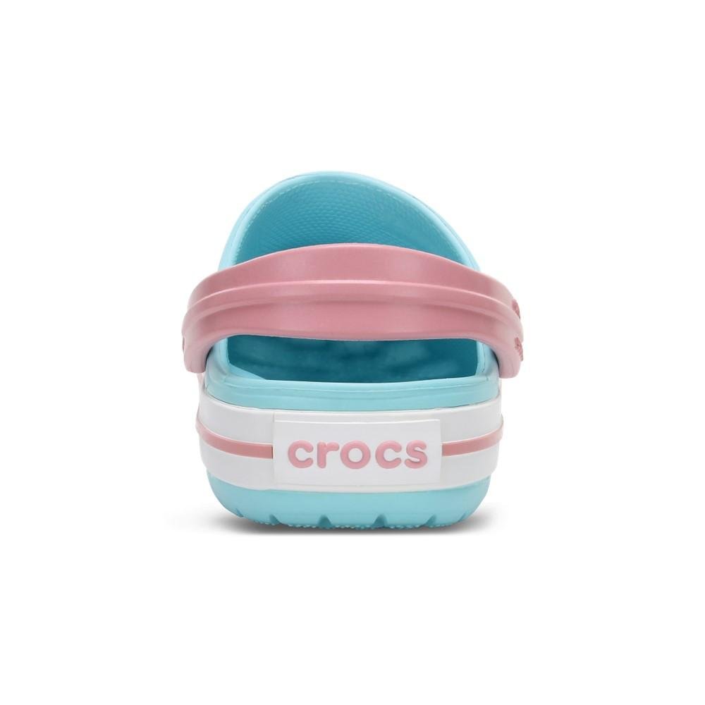 Sandália crocs crocband clog juvenil ice blue/white Azul 6